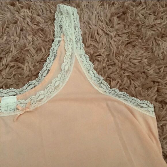 Cabernet Vintage Coquette Feminine Dainty Peach Lace Cutout Camisole Small - Picture 4 of 10